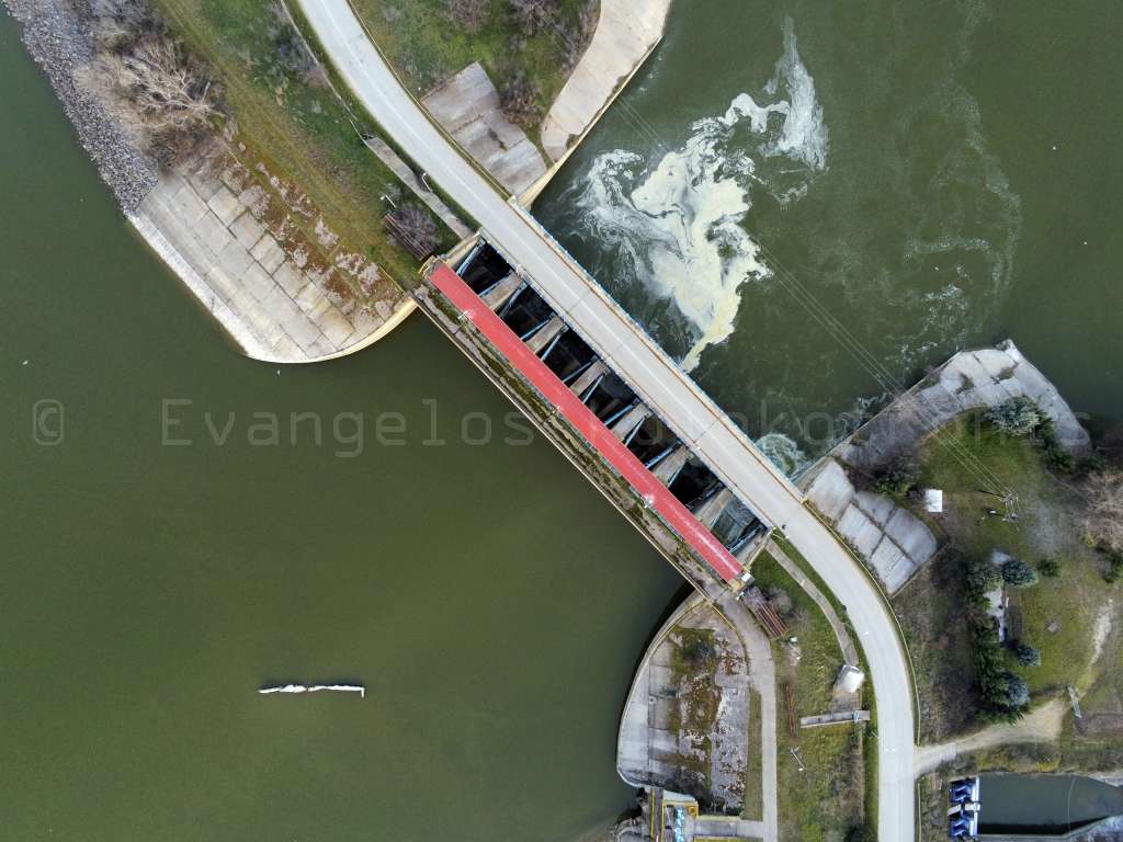 Dam of Kerkini with drone