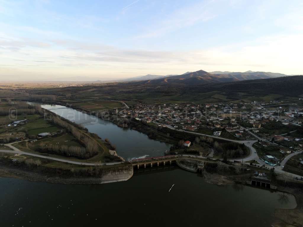 Dam of Kerkini with drone