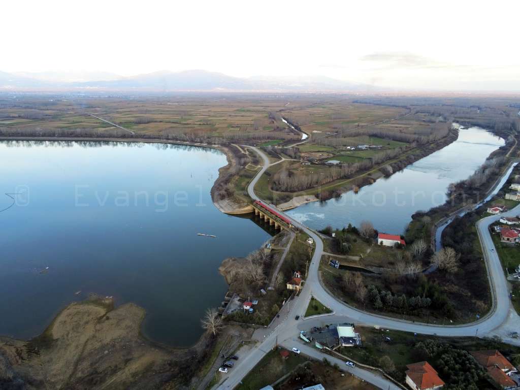 Dam of Kerkini with drone